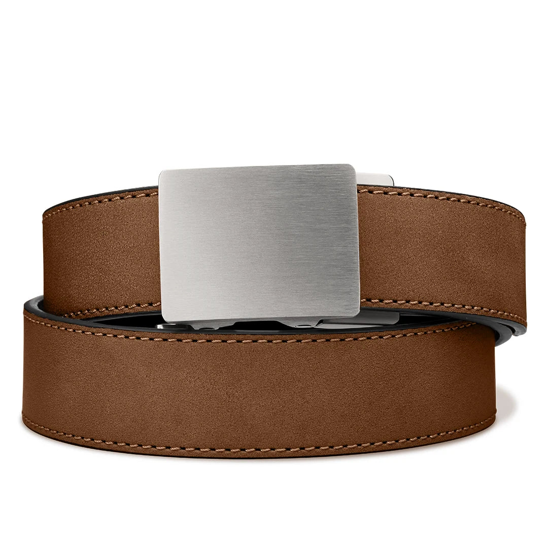 Kore Essentials Brown Buffalo Leather Gun Belt 1.5"