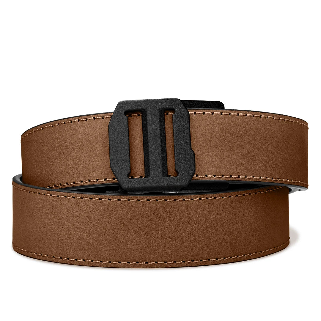 Kore Essentials Brown Buffalo Leather Gun Belt 1.5"