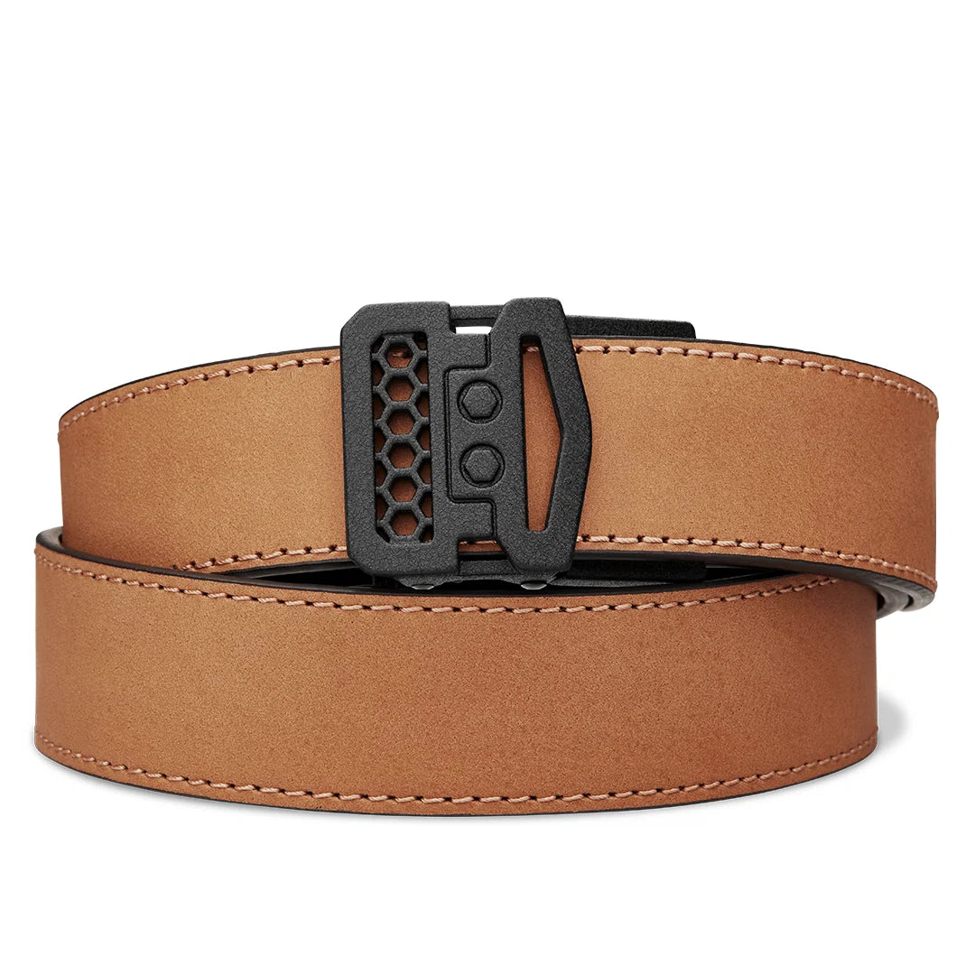 Kore Essentials Tan Buffalo Leather Gun Belt 1.5"