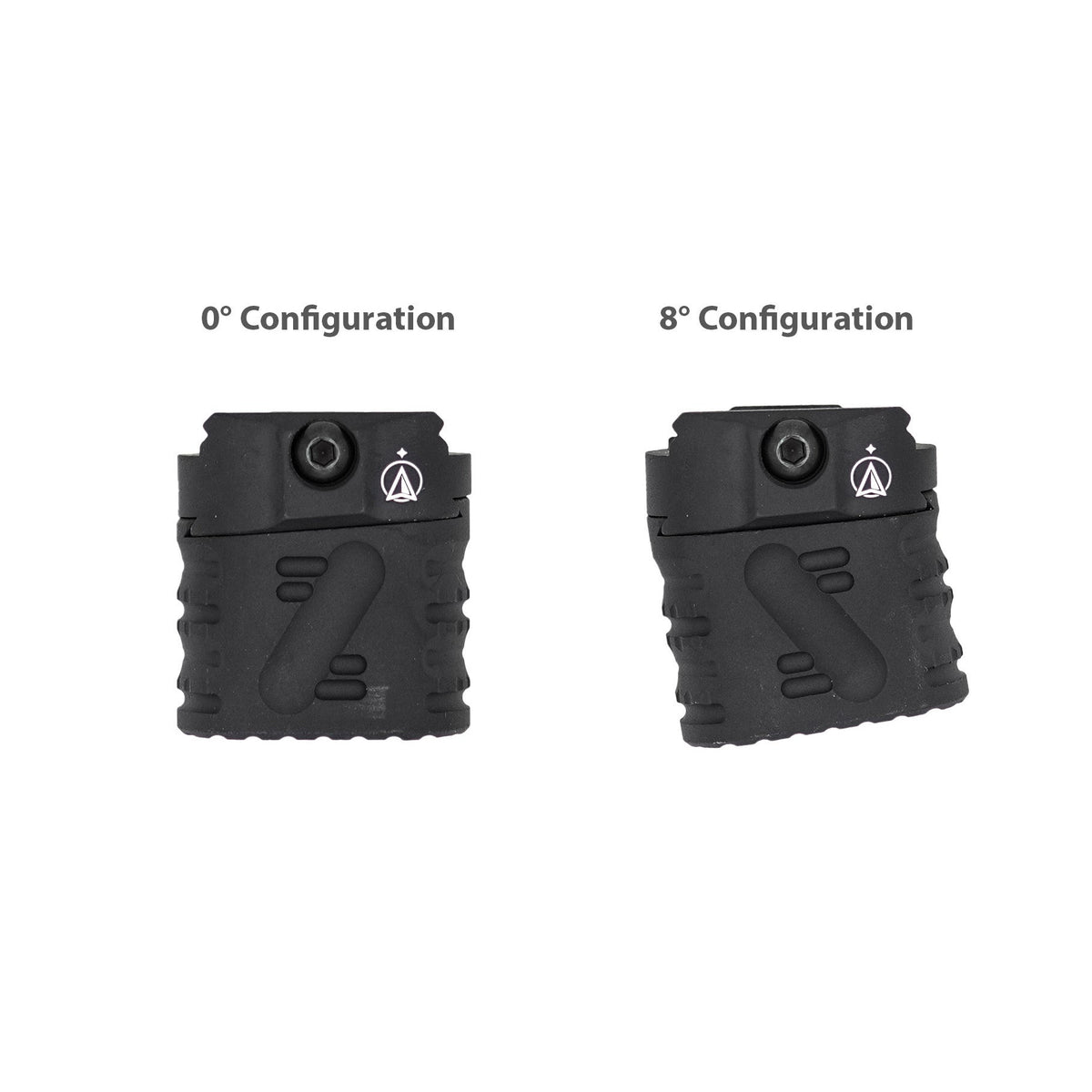 True North Concepts Zero-8 Multi-Angle Grip V2, Aluminum, K size, Picatinny Interface