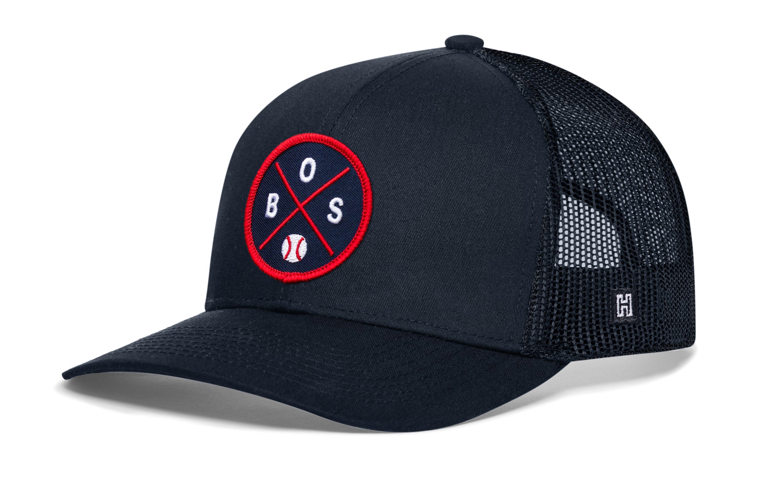 Boston Trucker Hat  |  BOS X Baseball Snapback