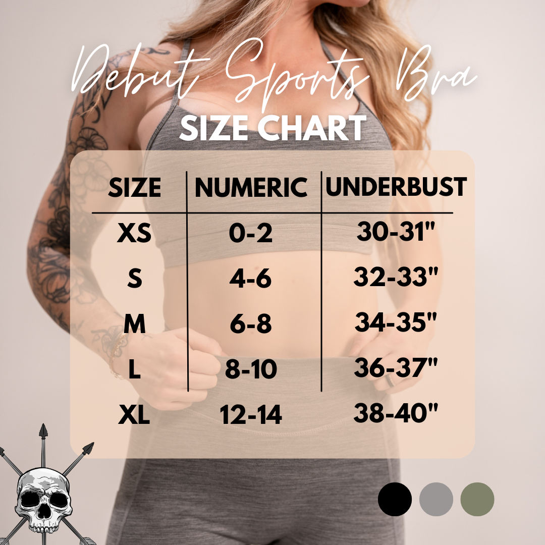 Alpha Country WOMEN'S | DEBUT SPORTS BRA : BLACK