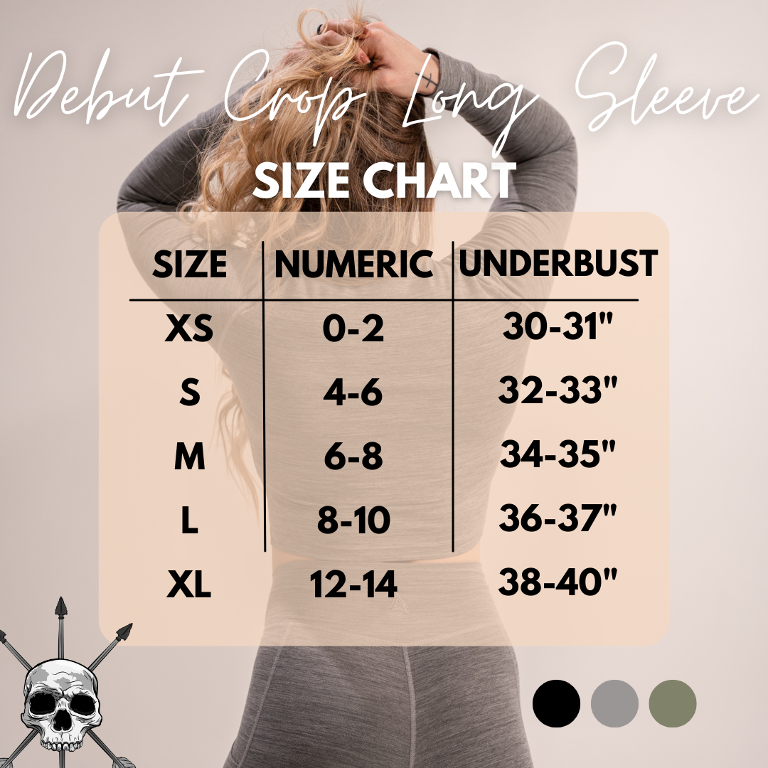 Alpha Country WOMEN'S | DEBUT CROP LONG SLEEVE : GRAY