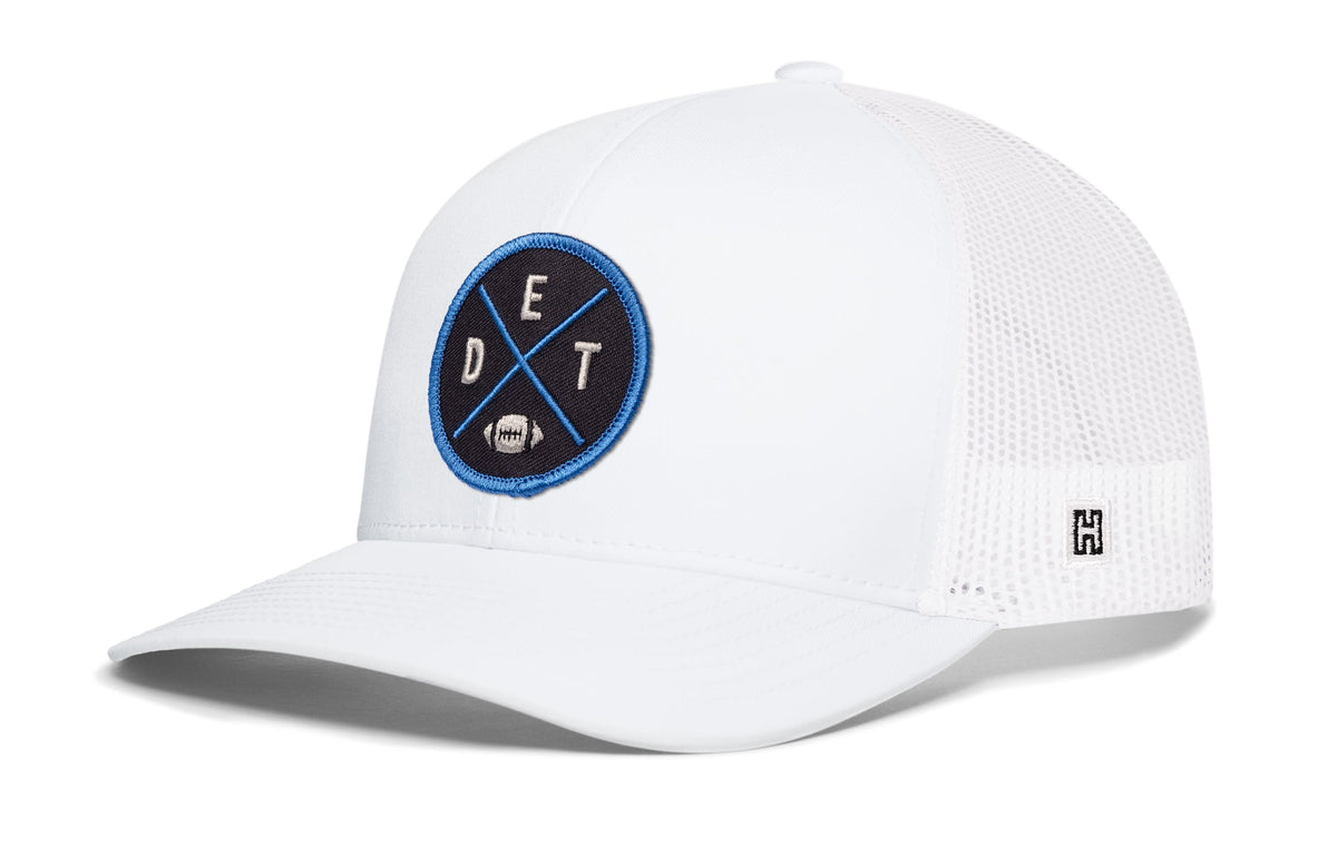 Detroit Football Trucker Hat  |  Black DET X Snapback