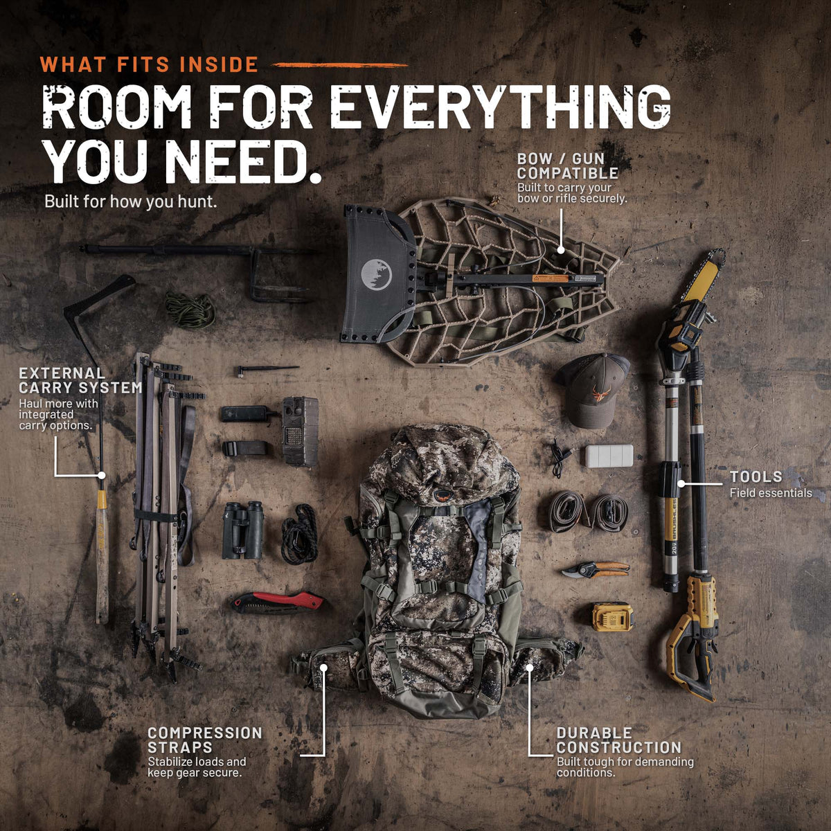 Forge Creek® Expedition Pack | 85L Premium Hunting & Backcountry Backpack