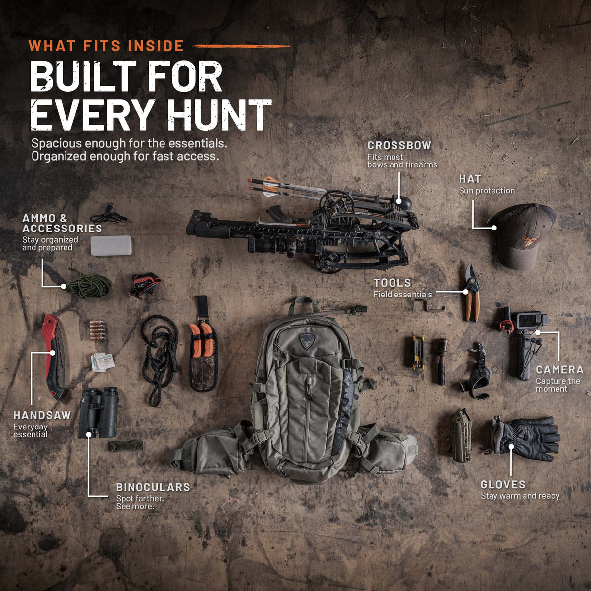 Forge Creek® Icon Pro Day Pack | 26L Premium Hunting Backpack