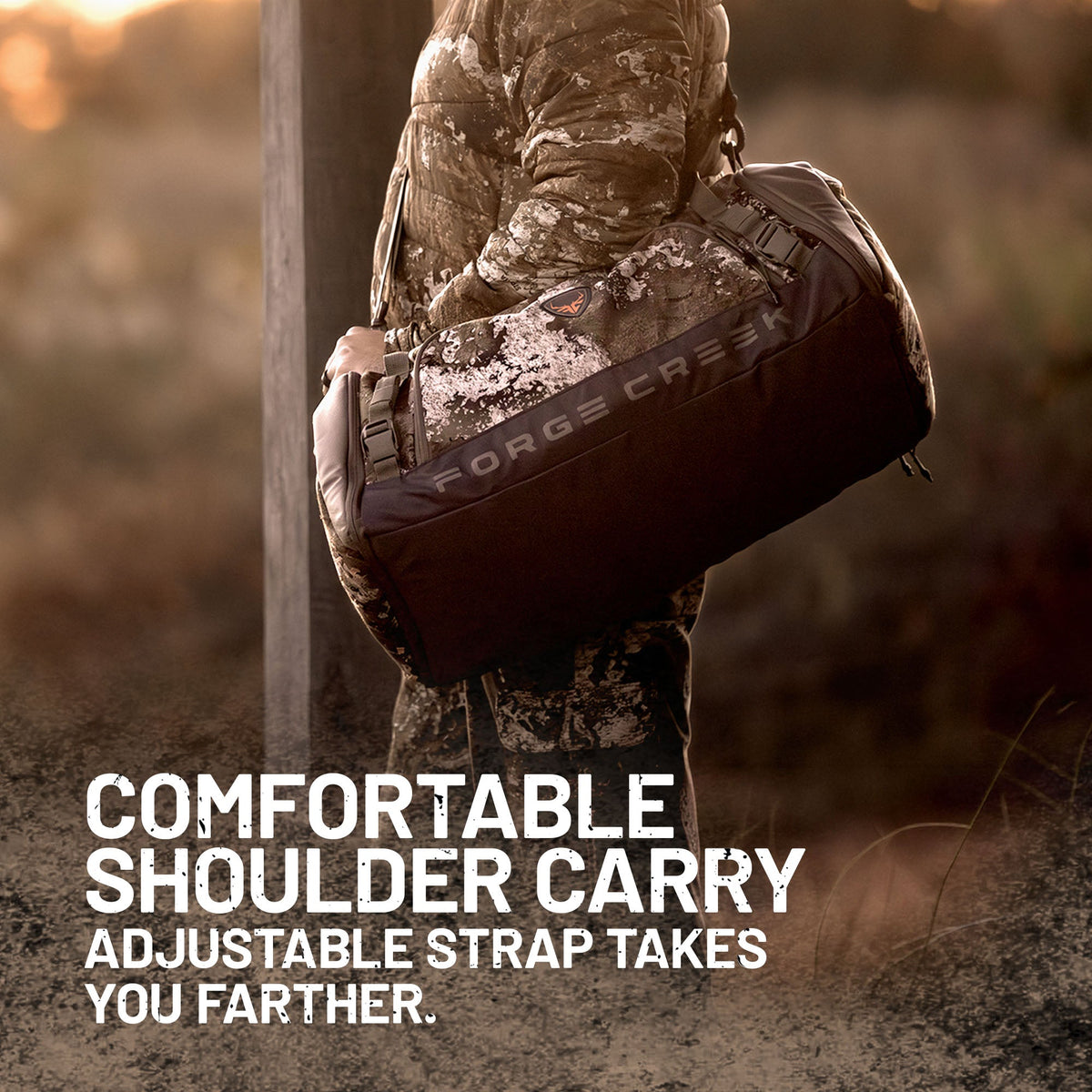 Forge Creek® Icon Pro Gear Bag | 48L Hunting & Outdoor Duffel Bag