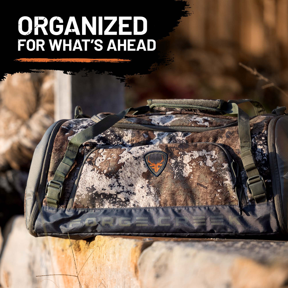 Forge Creek® Icon Pro Gear Bag | 48L Hunting & Outdoor Duffel Bag
