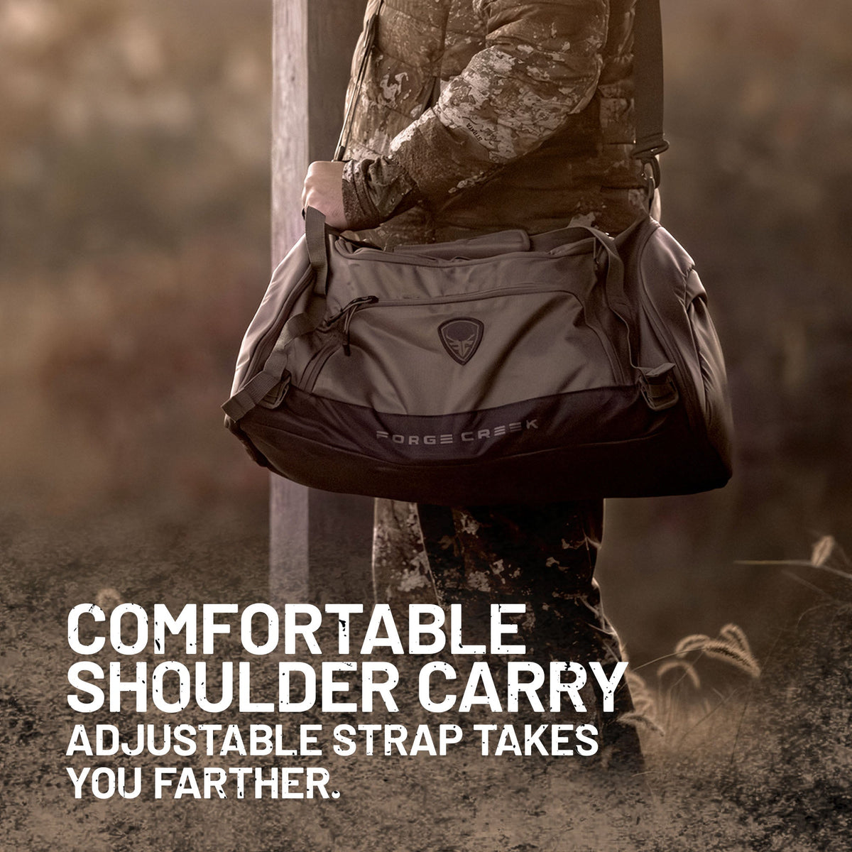 Forge Creek® Icon Pro Gear Bag | 48L Hunting & Outdoor Duffel Bag