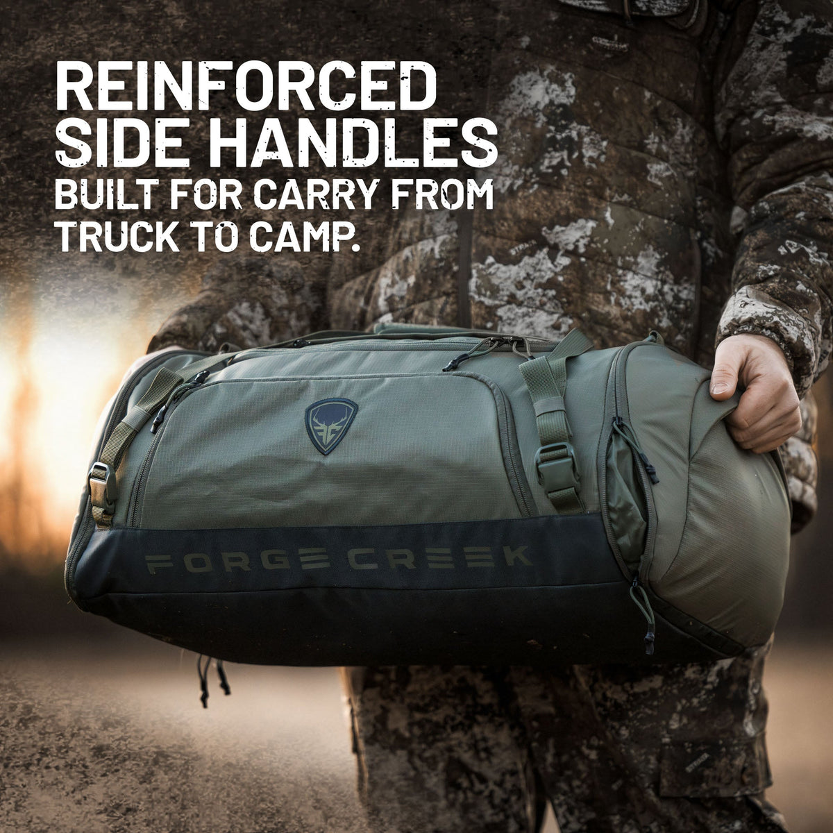 Forge Creek® Icon Pro Gear Bag | 48L Hunting & Outdoor Duffel Bag