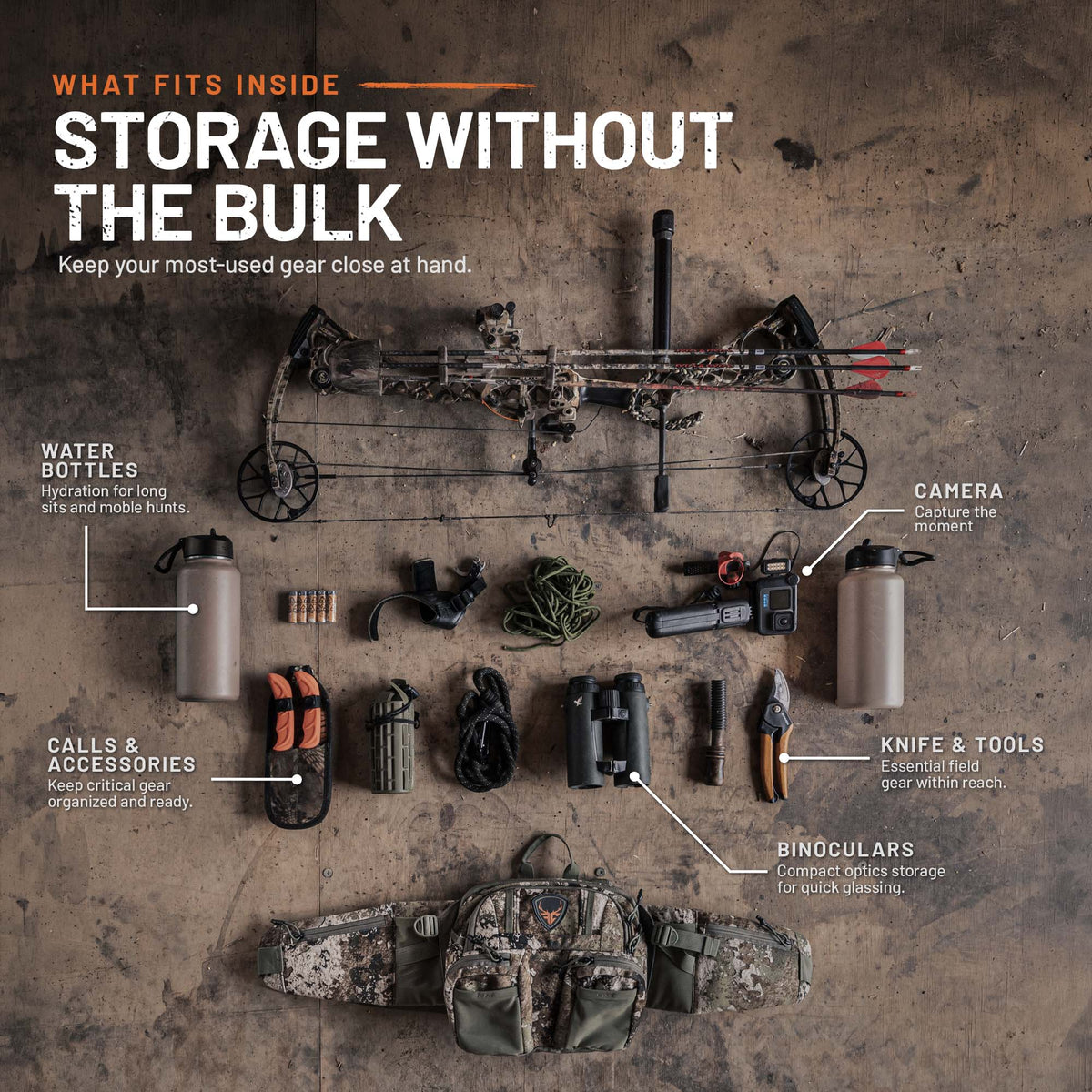 Forge Creek® Icon Pro Waist Pack | 5L Premium Hunting Lumbar Pack