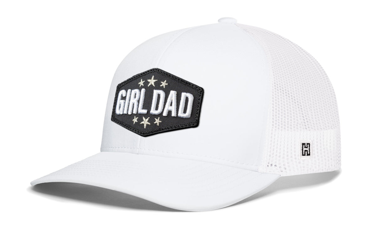Girl Dad Trucker Hat  |  Black  Snapback