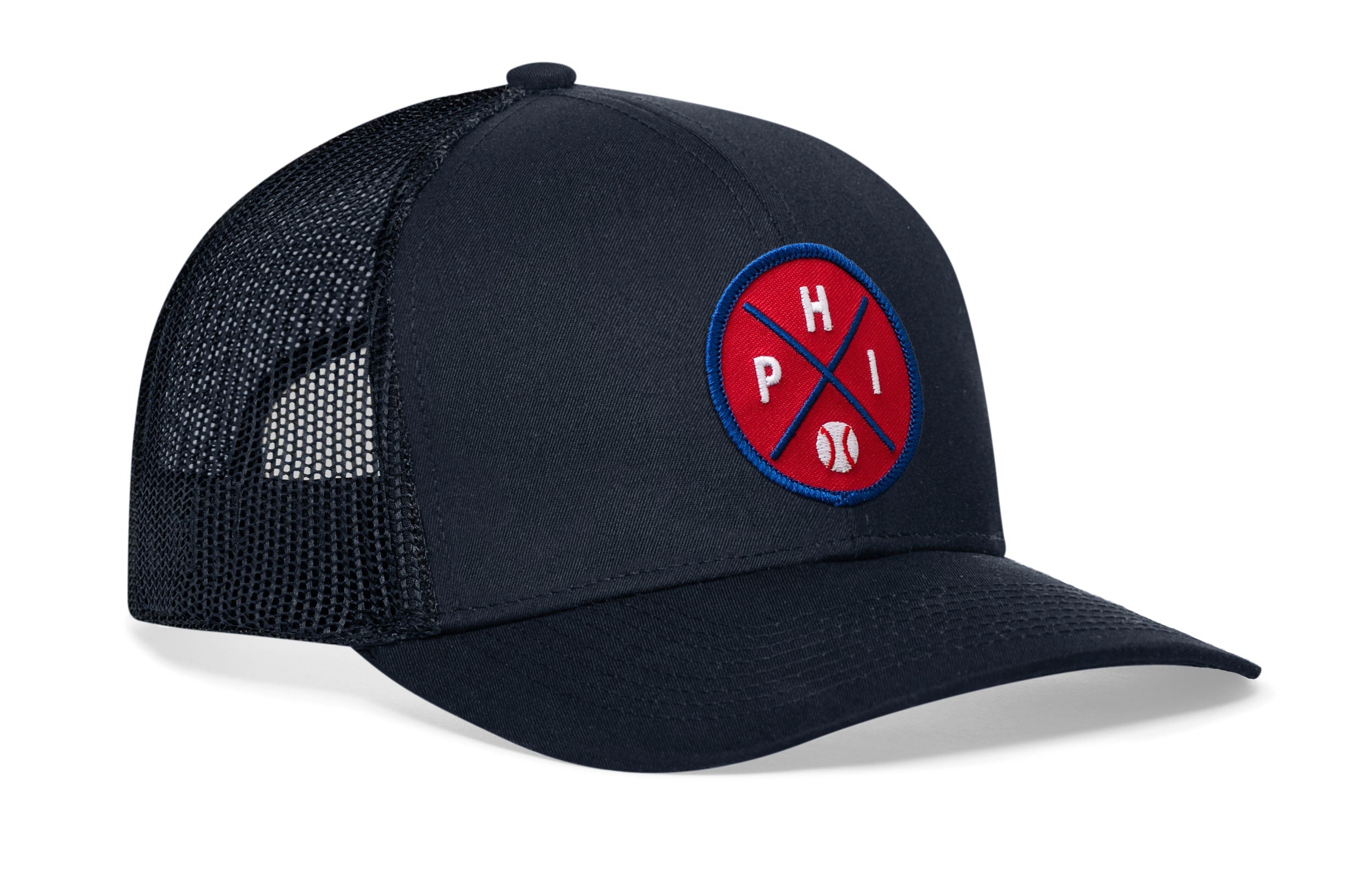 Philadelphia Trucker Hat  |  PHI X Baseball Snapback