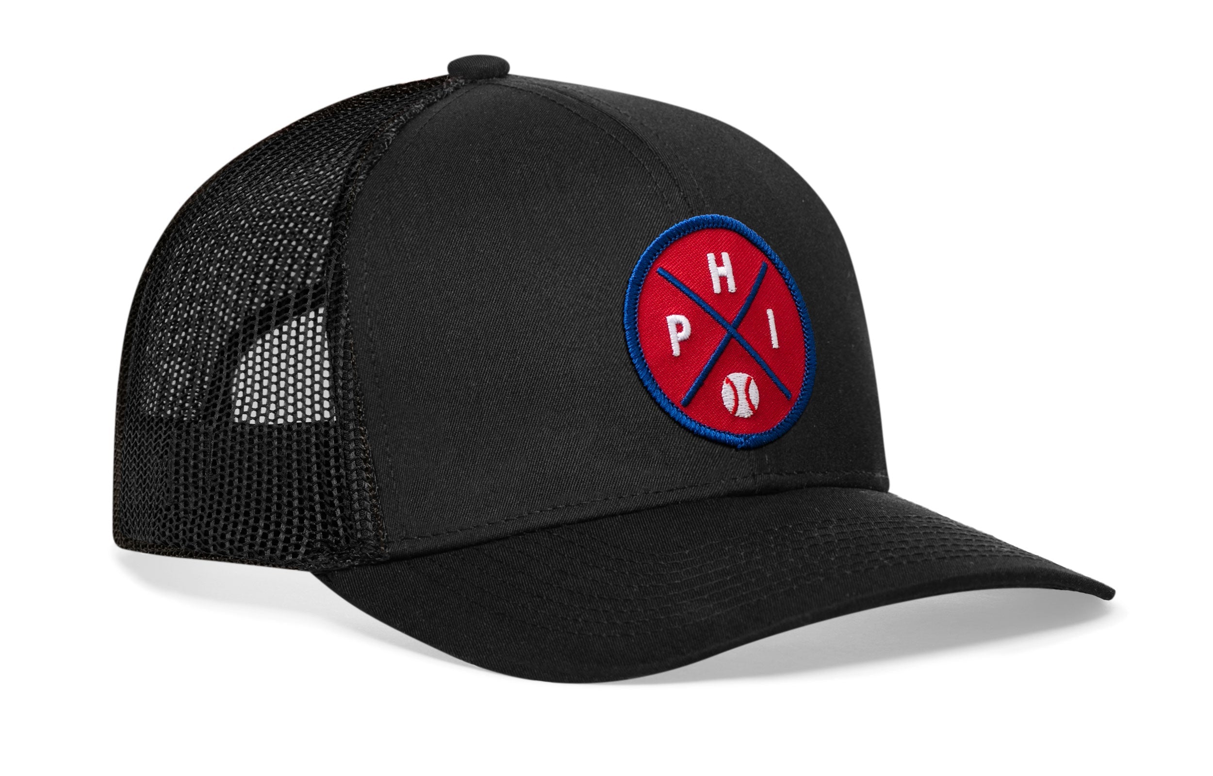 Philadelphia Trucker Hat  |  PHI X Baseball Snapback