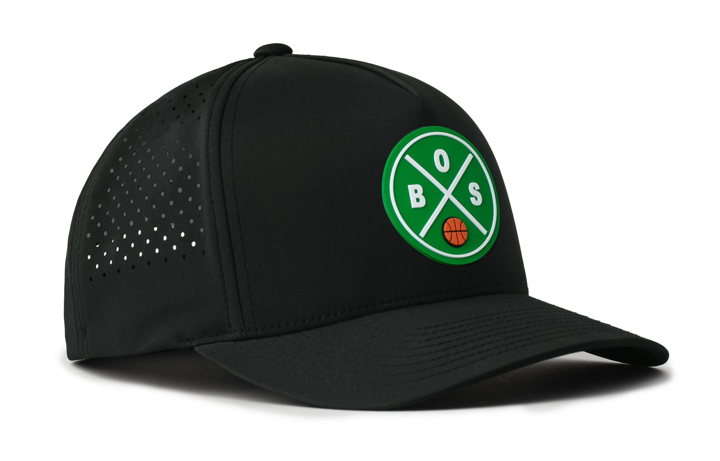 Boston Basketball Performance 5-Panel Hat  |  BOS X Flexfit® Snapback