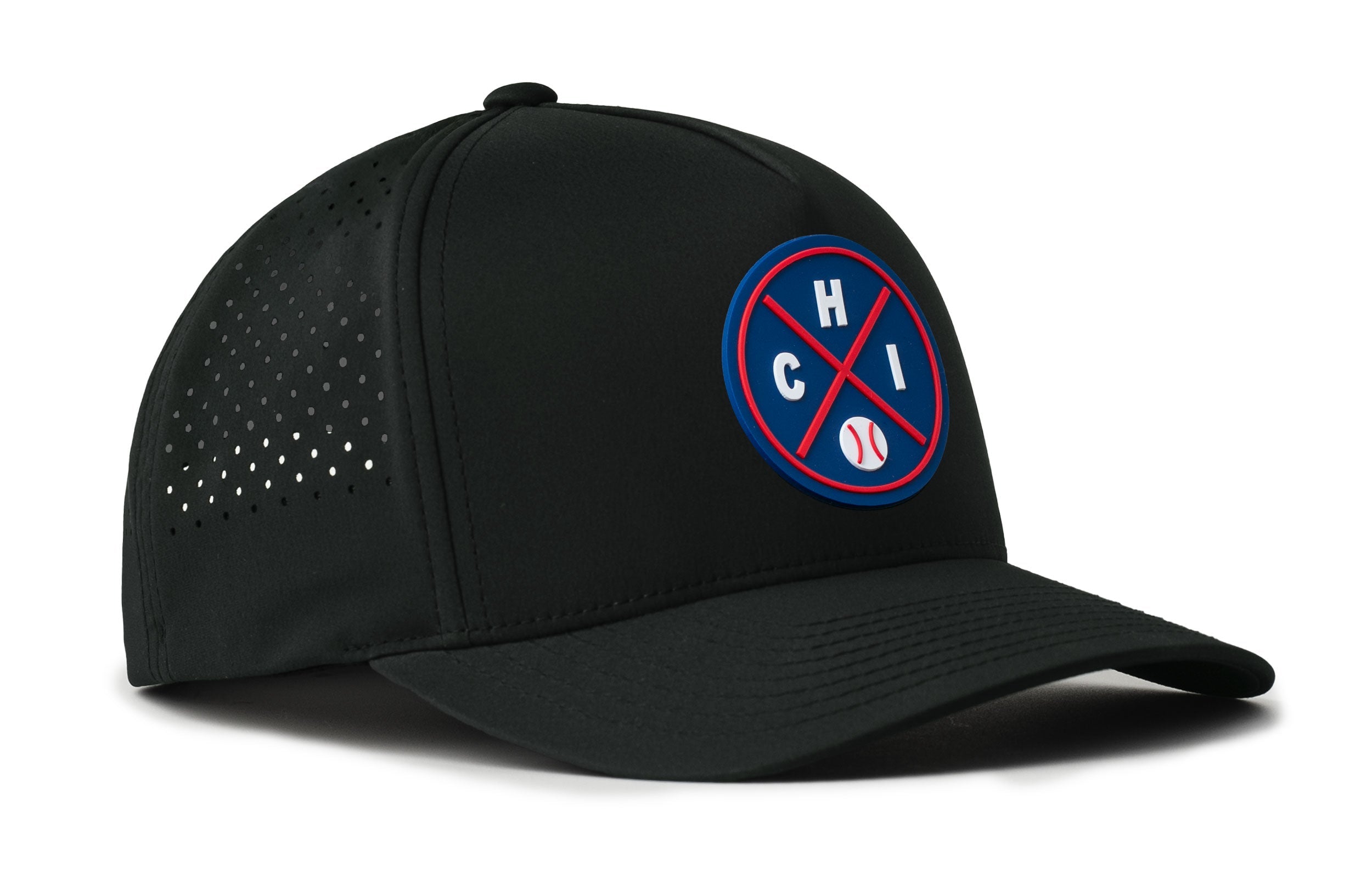 Chicago Baseball Performance 5-Panel Hat  |  Blue CHI X Flexfit® Snapback
