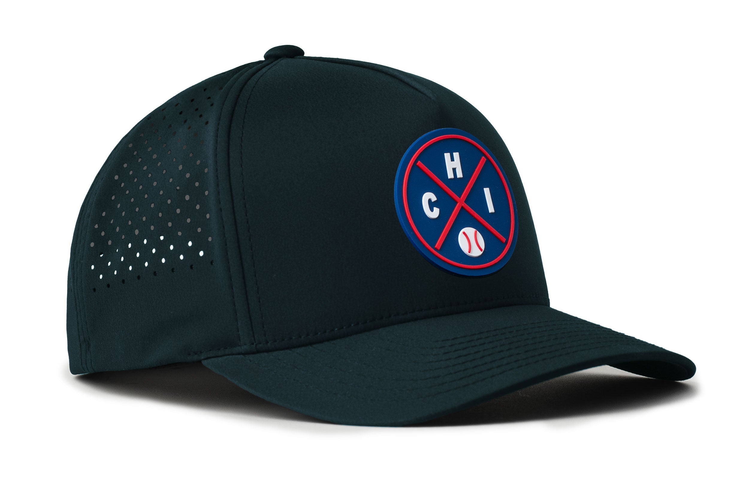 Chicago Baseball Performance 5-Panel Hat  |  Blue CHI X Flexfit® Snapback