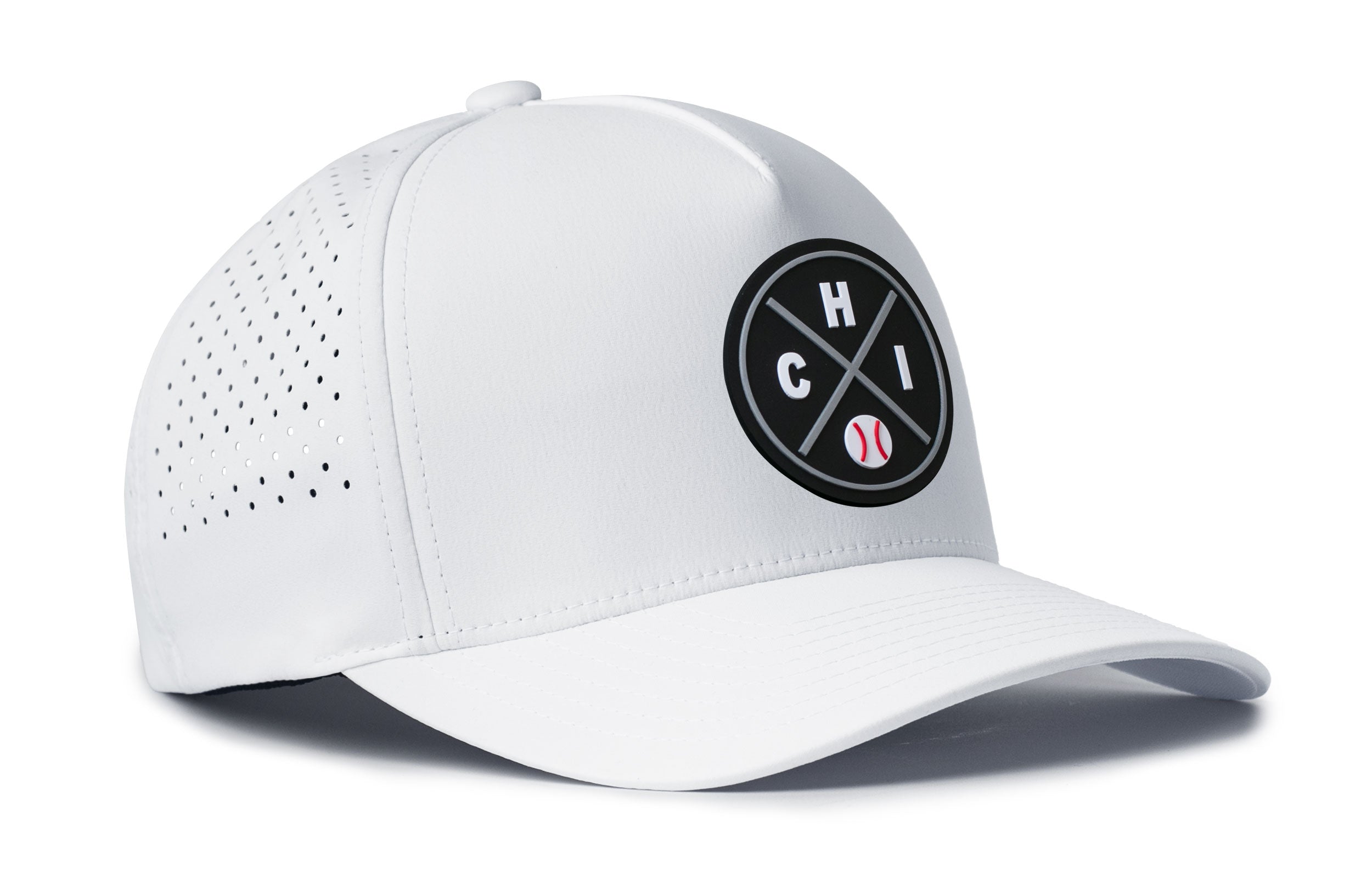 Chicago Baseball Performance 5-Panel Hat  |   Black CHI X Flexfit® Snapback