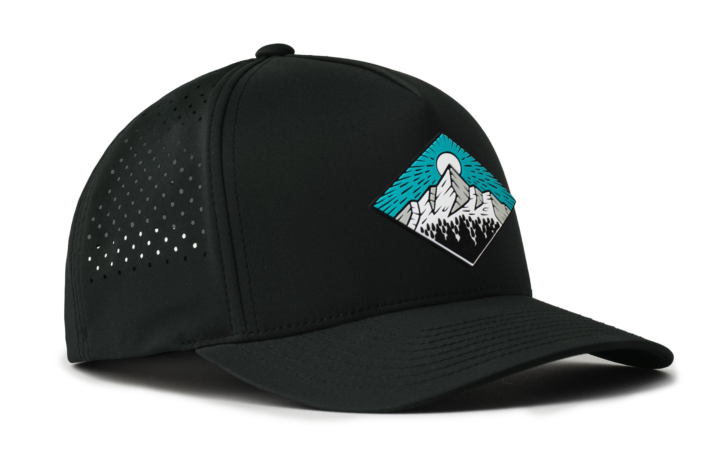 Diamond Mountain And Trees Performance 5-Panel Hat  | Outdoors Flexfit® Snapback