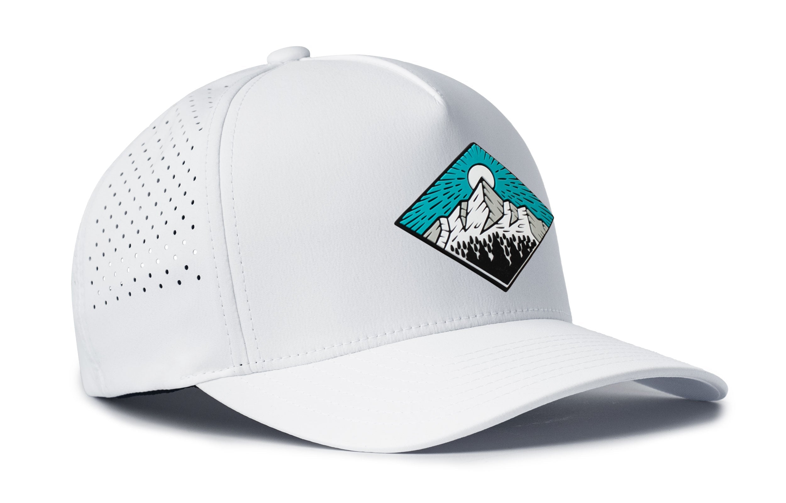 Diamond Mountain And Trees Performance 5-Panel Hat  | Outdoors Flexfit® Snapback