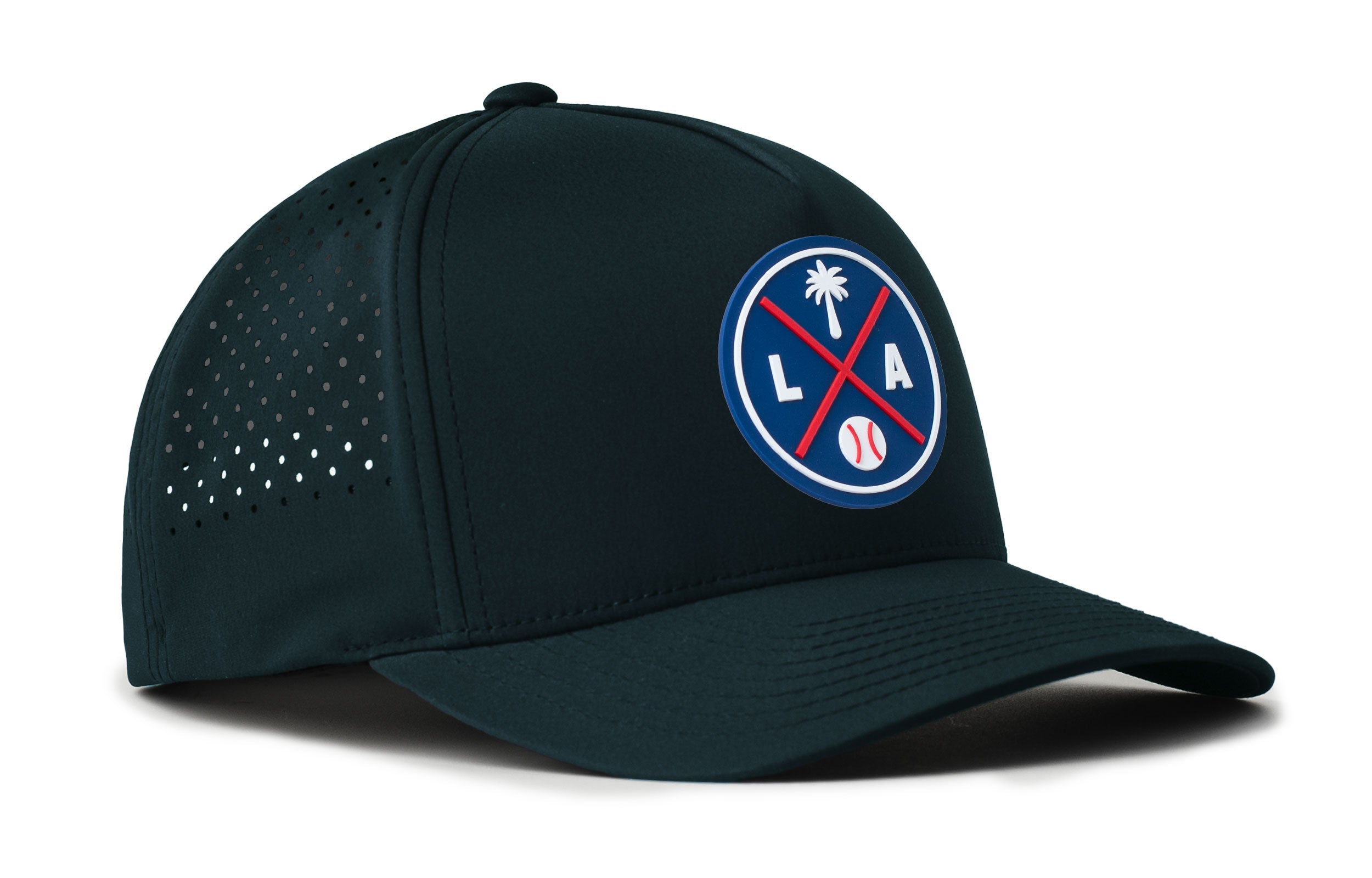 Los Angeles Baseball Performance 5-Panel Hat  |  Blue LA X Flexfit® Snapback