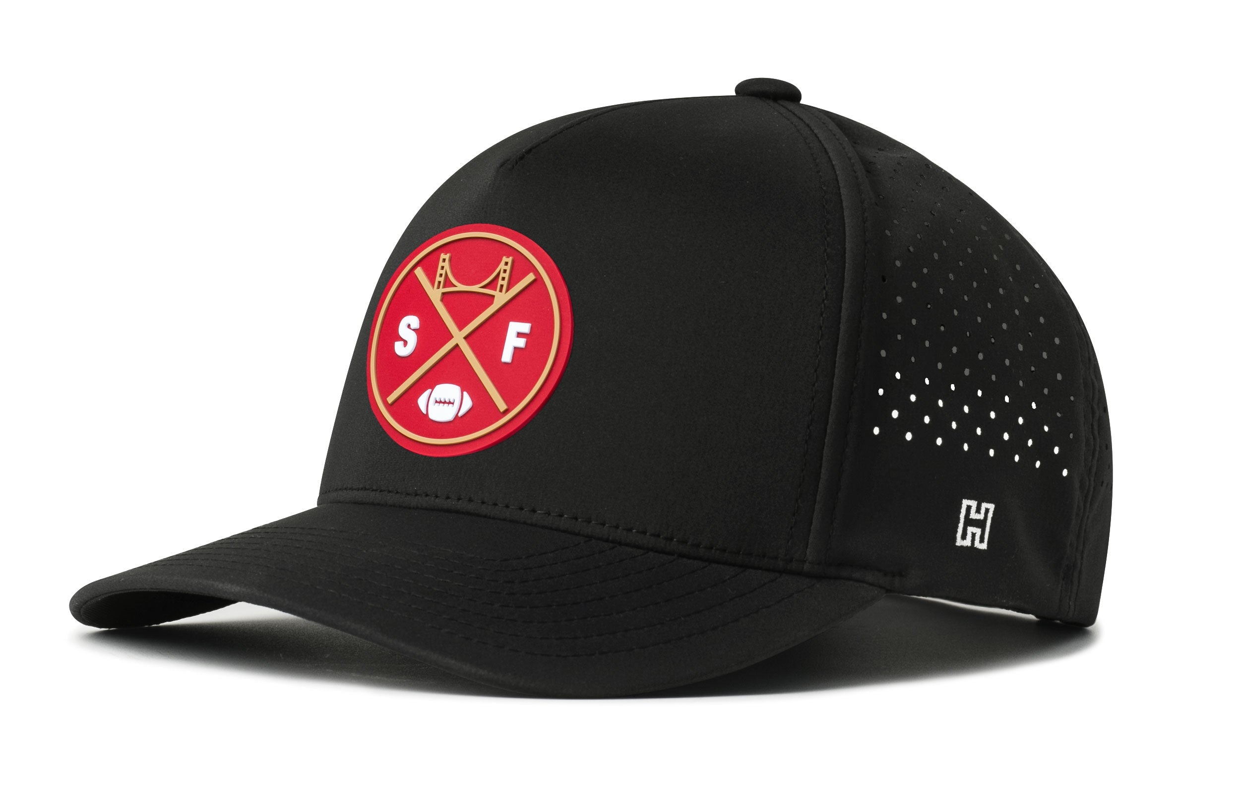 San Francisco Football Performance 5-Panel Hat  |  Red SF X Flexfit Snapback