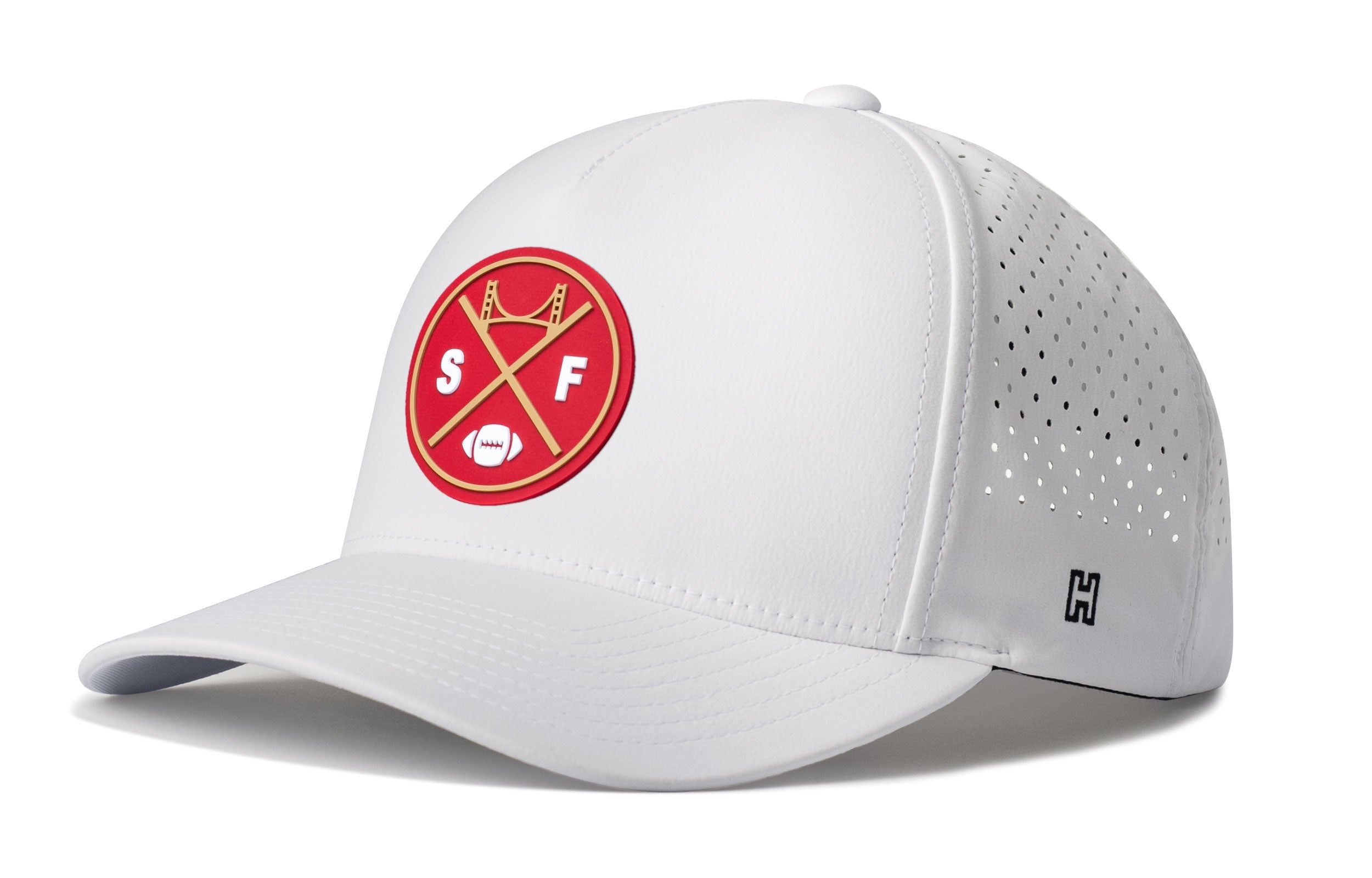 San Francisco Football Performance 5-Panel Hat  |  Red SF X Flexfit Snapback