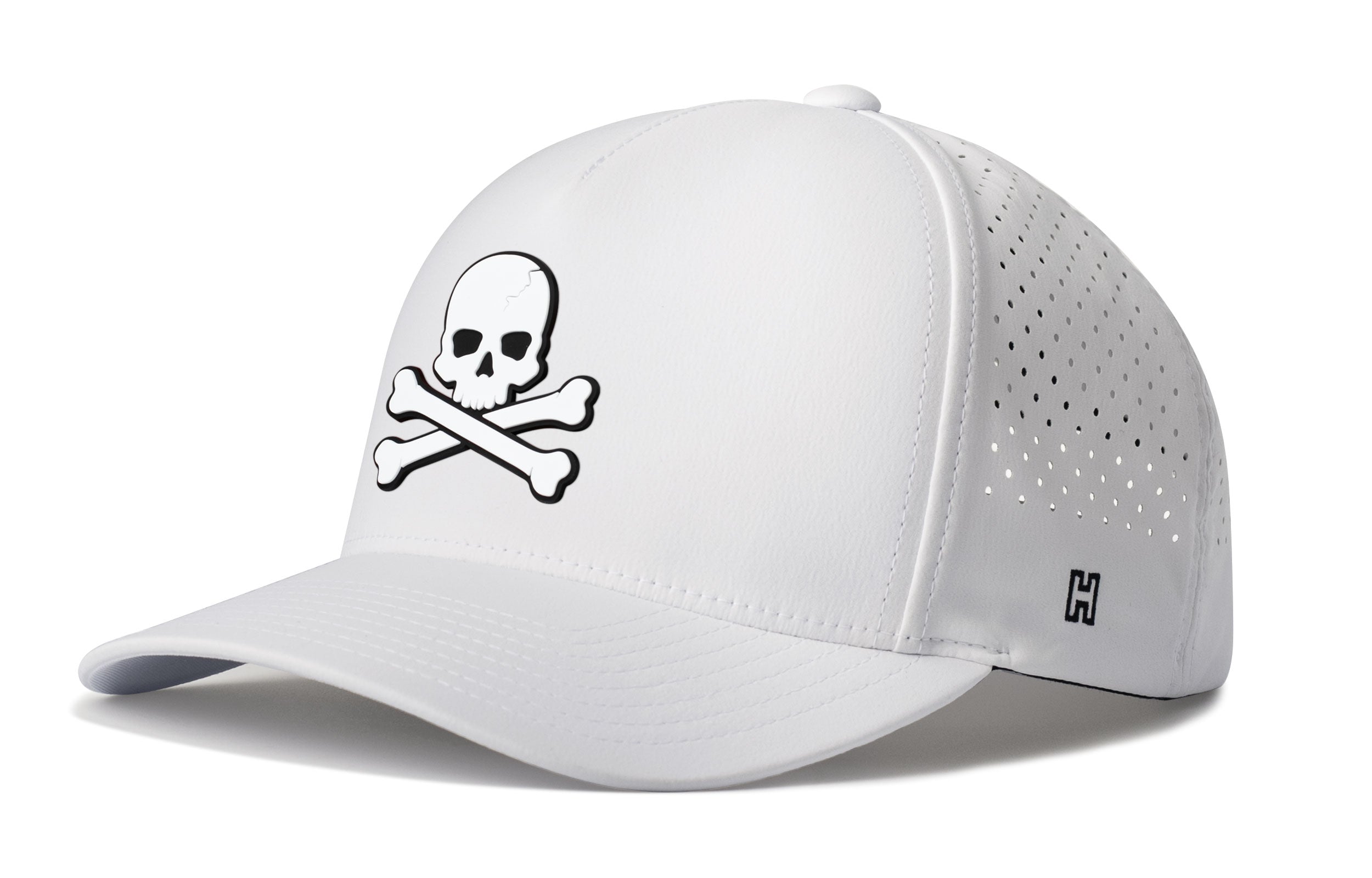 Skull and Crossbones Performance 5-Panel Hat  |  Jolly Roger Flexfit® Snapback