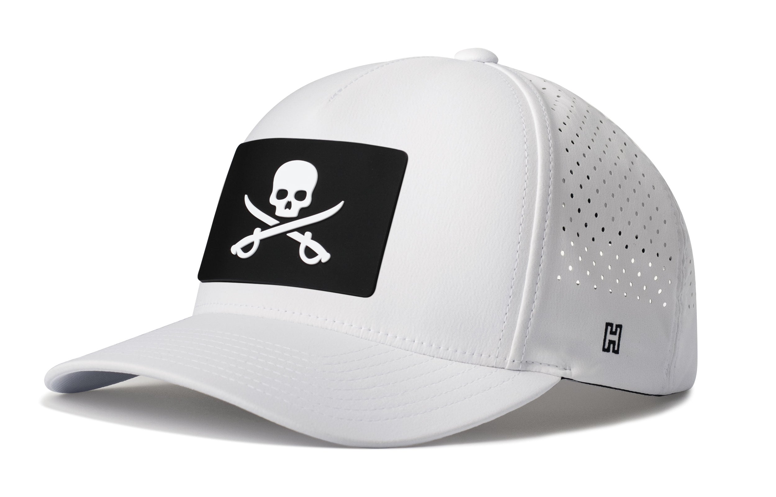 Pirate Flag Performance 5-Panel Hat  |  Jolly Roger Flexfit® Snapback