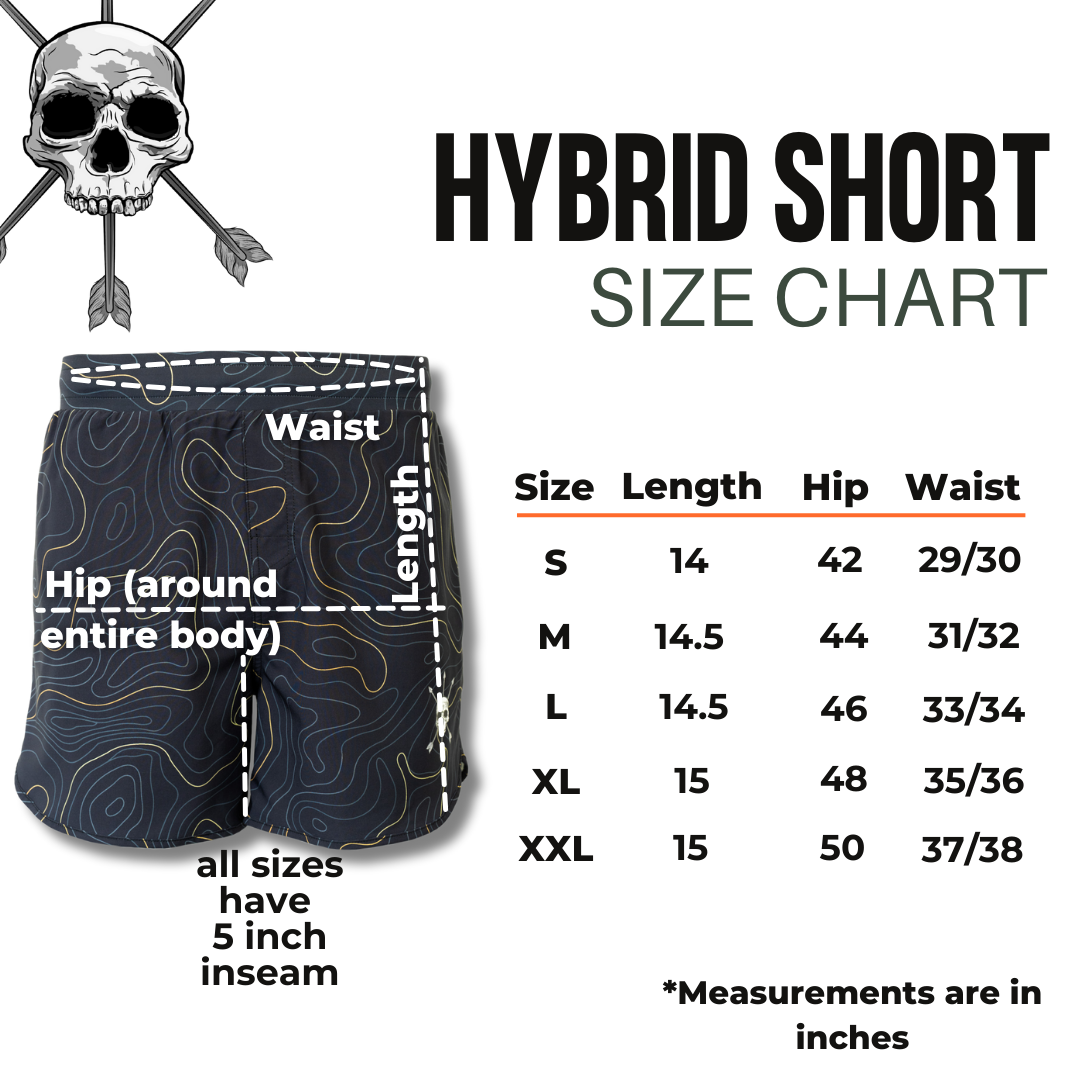 Alpha Country MEN'S | HYBRID SHORT : MIDNIGHT TOPO