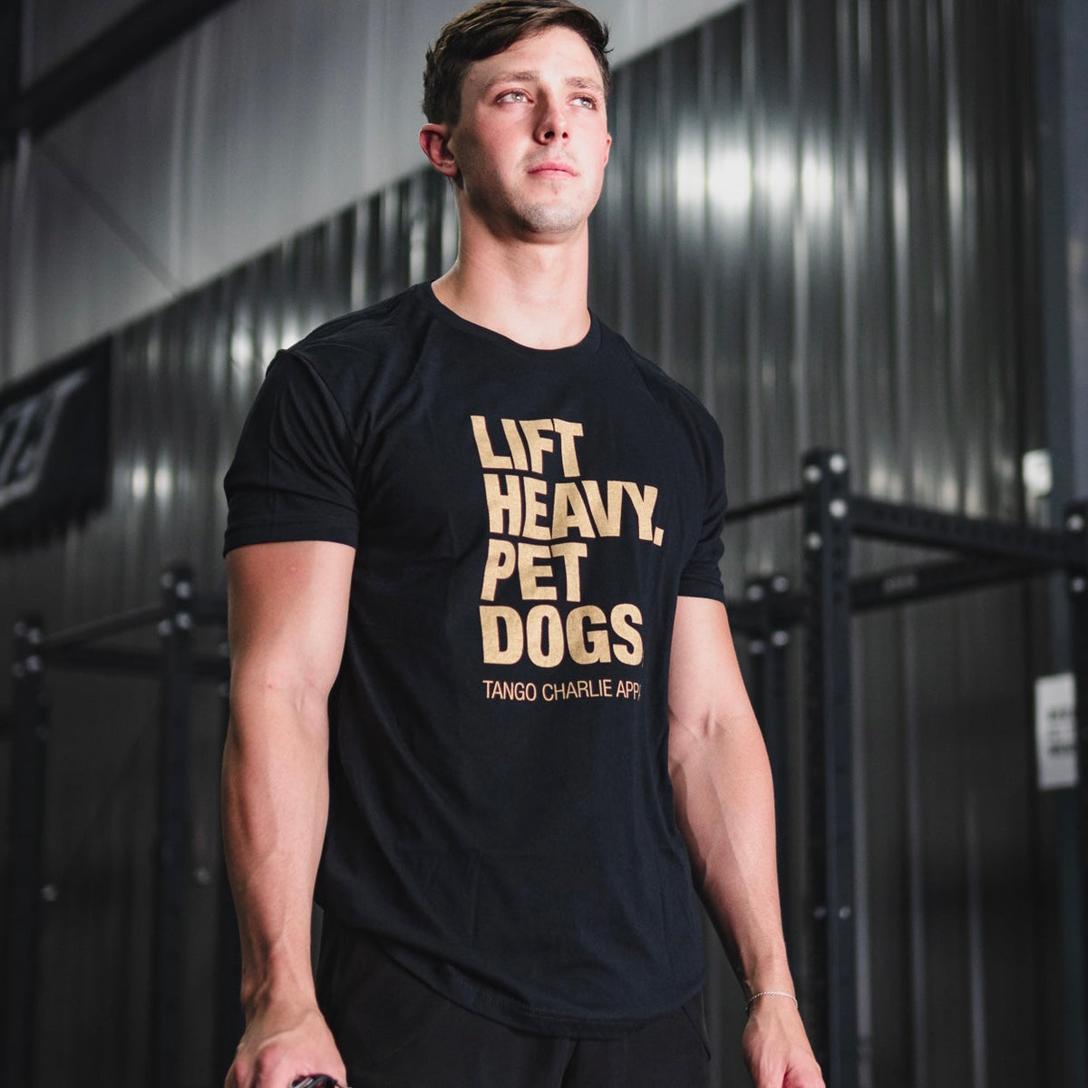 Lift Heavy. Pet Dogs. - Tee