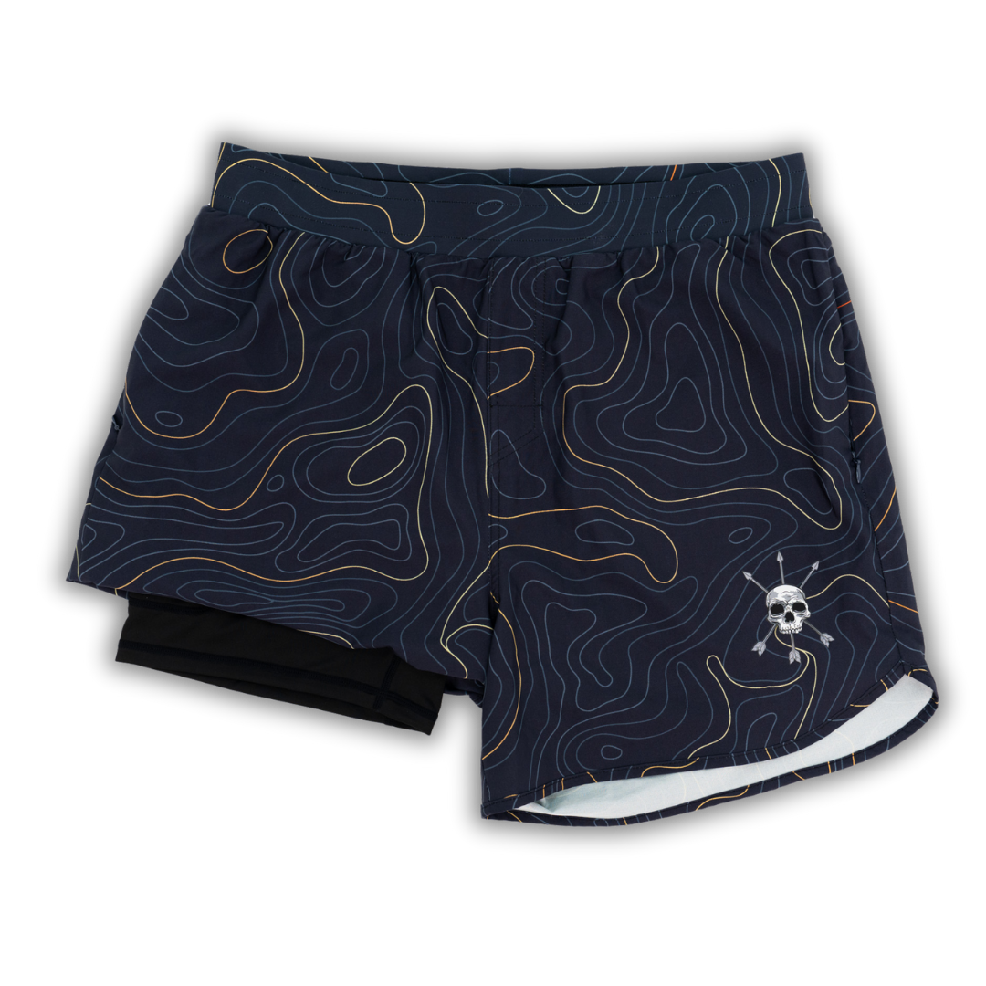 Alpha Country MEN'S | HYBRID SHORT : MIDNIGHT TOPO