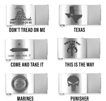 Kore Laser Engraved Buckles (X4)