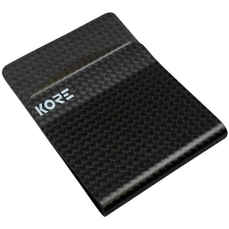 Kore Leather Slim Wallet & Carbon Fiber Money Clip