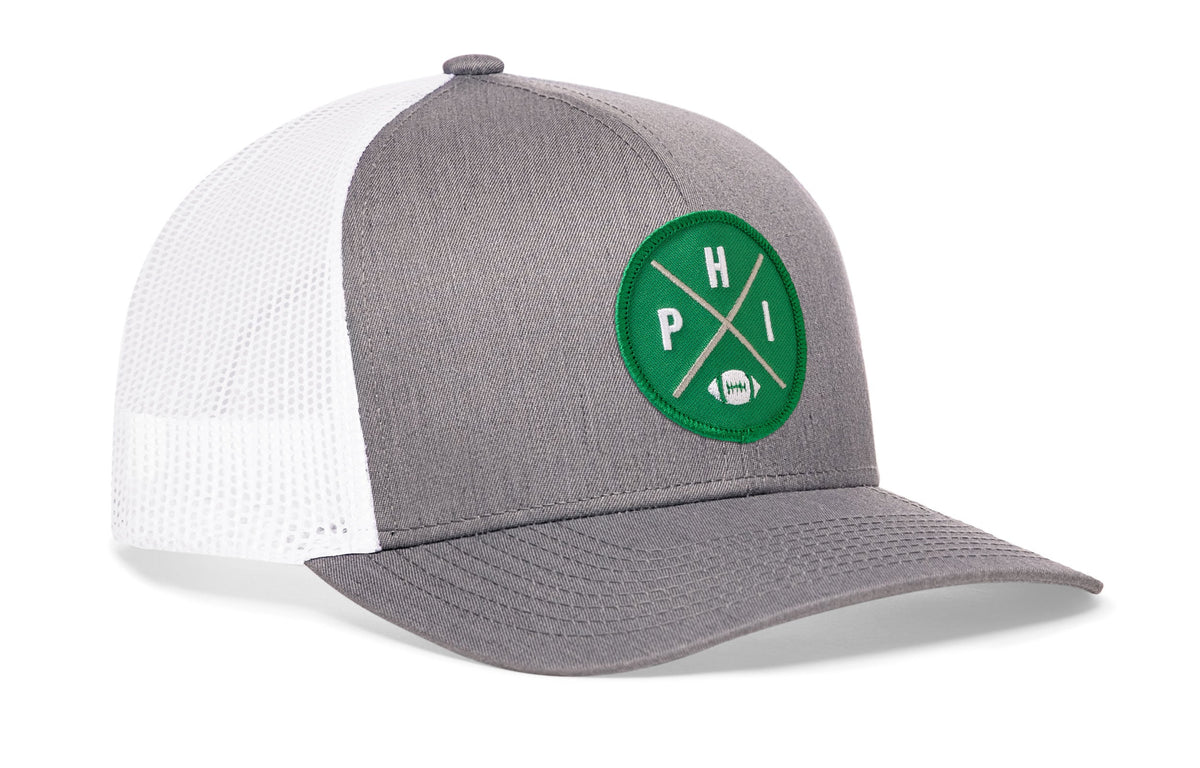 Philadelphia Football Trucker Hat  |  Kelly Green PHI X Snapback