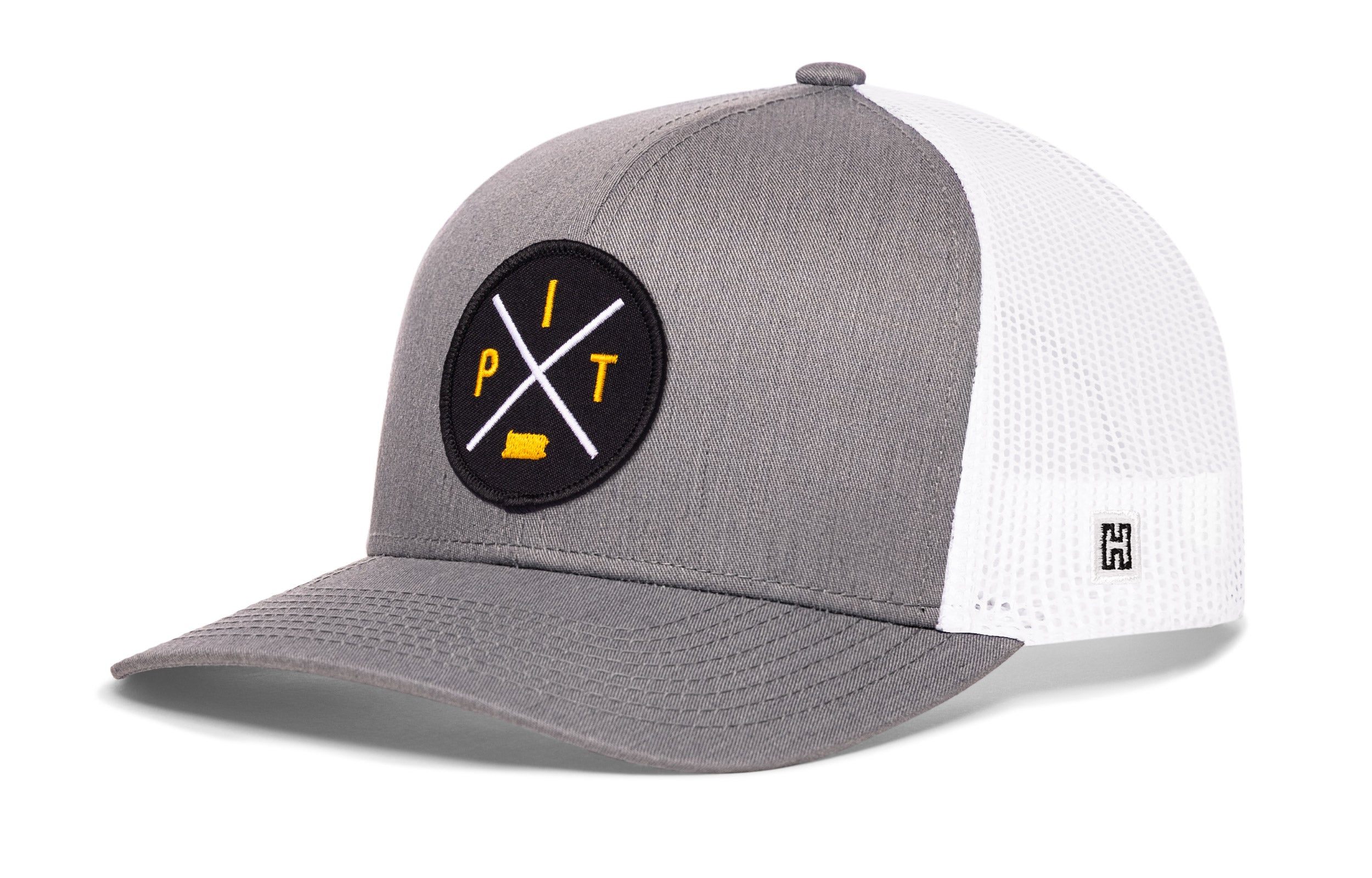 Pittsburgh Trucker Hat  |  Black PIT X Snapback