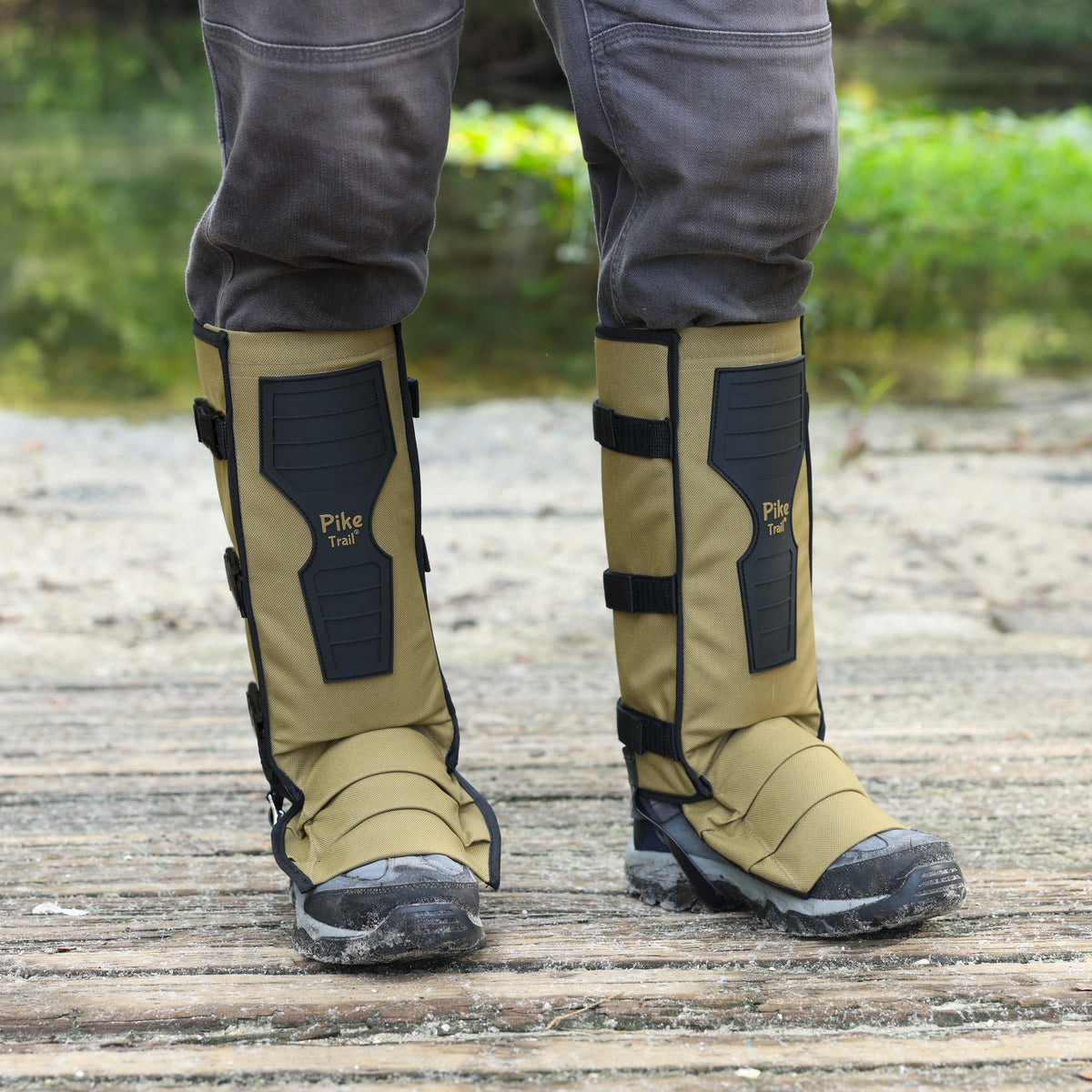Pike Trail Snake Gaiters Leg Guards – Snakebite-Resistant Protective Gaiters for Hunting, Hiking & Outdoor Adventures