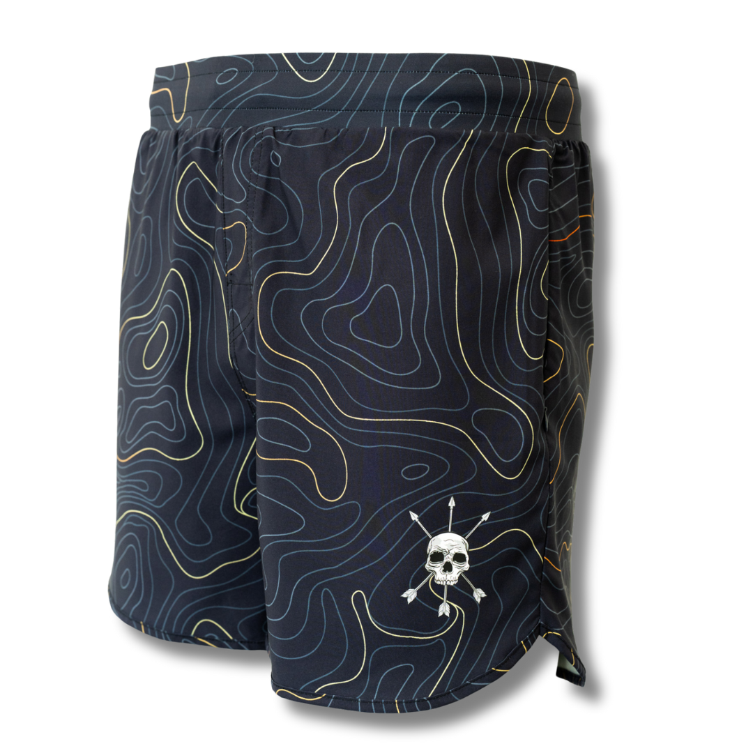 Alpha Country MEN'S | HYBRID SHORT : MIDNIGHT TOPO
