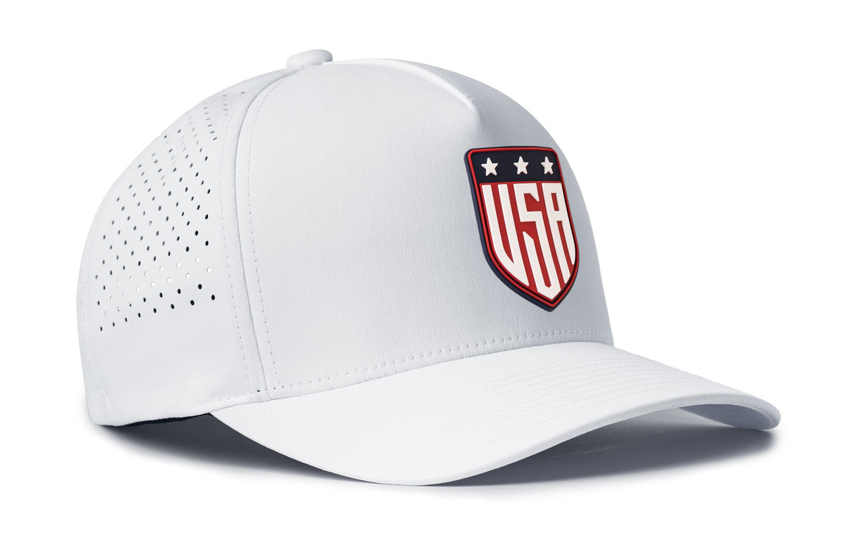 USA Shield Performance 5-Panel Hat  |  America Flexfit Snapback